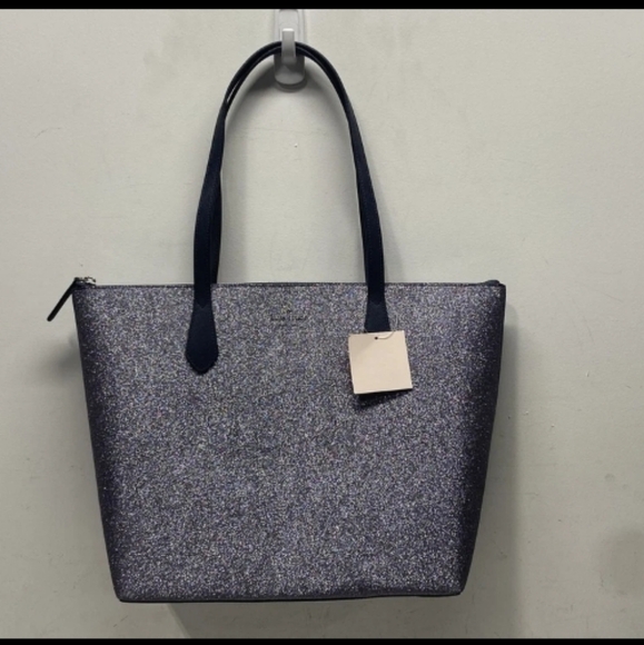 Kate ♠️ Spade-Joely Glitter Tote Bag (Dusk Navy 💙) - Picture 10 of 10